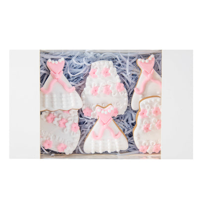 Pastry Tek White Paper Pastry / Cake Box - with Window - 7 3/4" x 4 3/4" x 2 1/4" - 100 count box