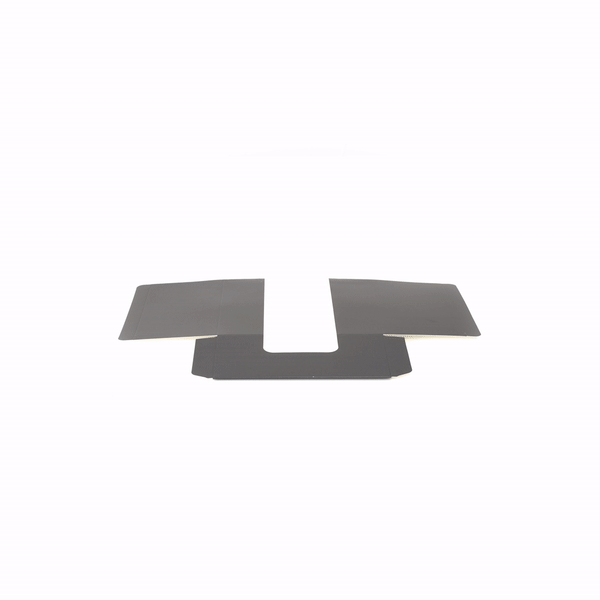 Pastry Tek Black Paper Pastry / Cake Box - with Window - 7" x 6" x 4" - 100 count box