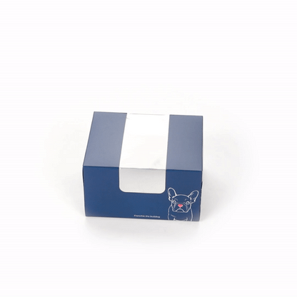 Pastry Tek Frenchie Paper Pastry / Cake Box - with Window - 7" x 6" x 4"- 100 count box