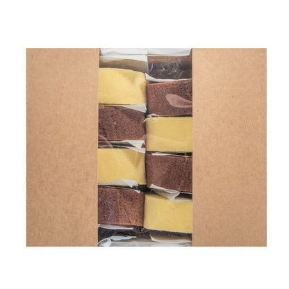 Pastry Tek Kraft Paper Pastry / Cake Box - with Window - 7" x 6" x 4" - 100 count box