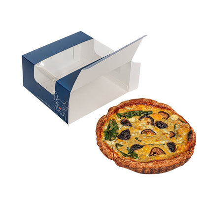 Pastry Tek Frenchie Paper Pastry / Cake Box - with Window - 6 1/4" x 6 1/4" x 3 1/4" - 100 count box