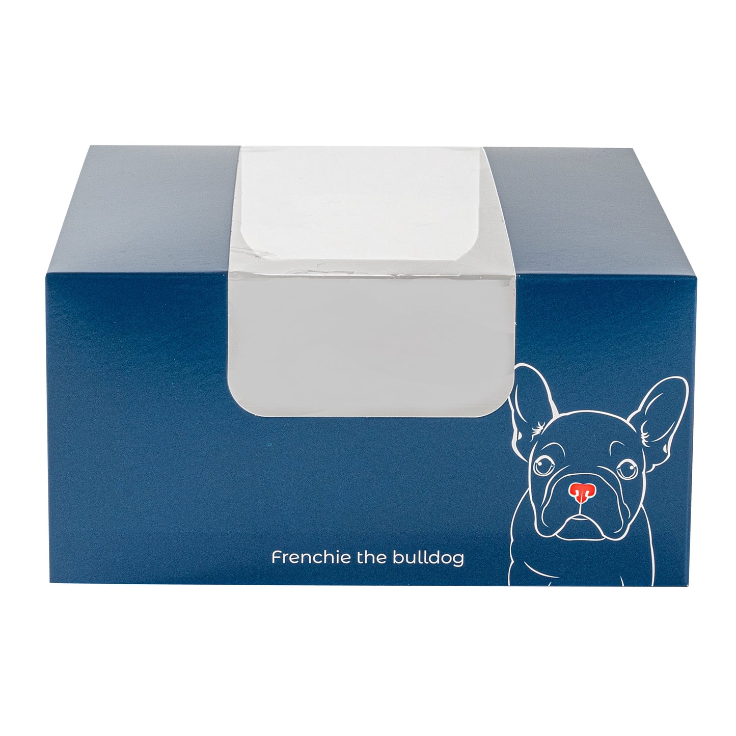 Pastry Tek Frenchie Paper Pastry / Cake Box - with Window - 6 1/4" x 6 1/4" x 3 1/4" - 100 count box