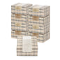 Pastry Tek Plaid Paper Pastry / Cake Box - with Window - 6 1/4" x 6 1/4" x 3 1/4" - 100 count box