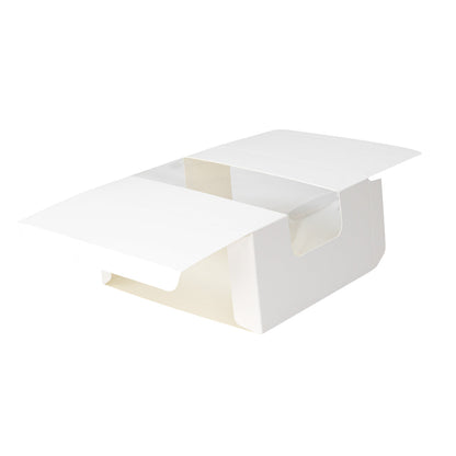 Pastry Tek White Paper Pastry / Cake Box - with Window - 6 1/4" x 6 1/4" x 3 1/4" - 100 count box
