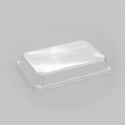 Matsuri Vision Clear Plastic Lid - Fits Medium Sushi Tray - 100 count box