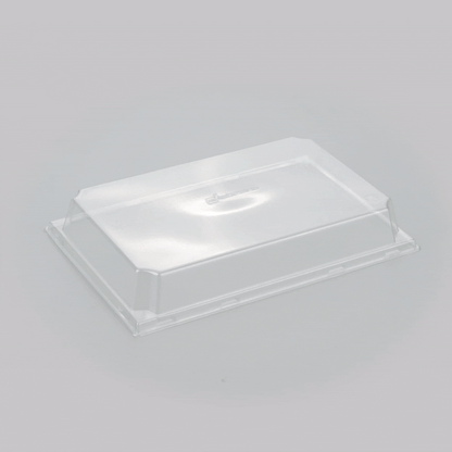 Matsuri Vision Clear Plastic Lid - Fits Large Sushi Tray - 100 count box