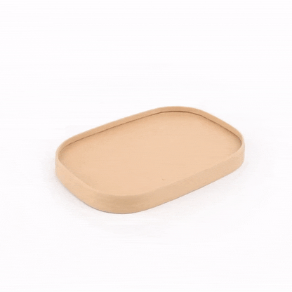 Bio Tek Oval Kraft Paper Lid - Fits Serving Container - 100 count box