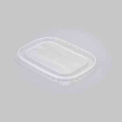Bio Tek Oval Clear Plastic Lid - Fits Serving Container - 100 count box