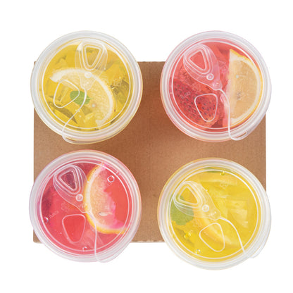 Saving Nature Kraft Paper Convertible Drink Carrier - Fits 2 or 4 Cups - 8 1/2" x 6 1/2" x 1 1/2" - 100 count box