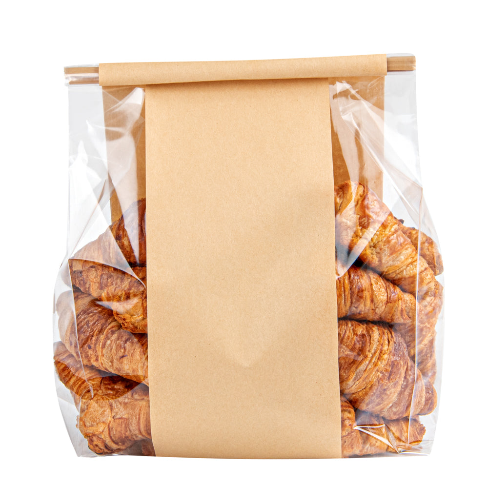Bag Tek Kraft Paper Bakery Tin Tie Bag - 8 1/4" x 4" x 13 3/4" - 100 count box