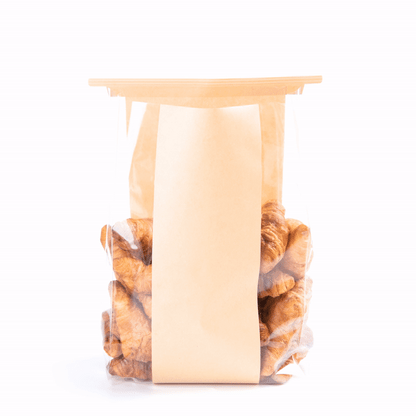 Bag Tek Kraft Paper Bakery Tin Tie Bag - 8 1/4" x 4" x 13 3/4" - 100 count box