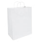 Saving Nature White Paper Retail Bag - with Handles - 12 1/2" x 6 1/4" x 17" - 100 count box