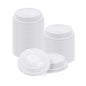 Restpresso Clear Plastic 2-in-1 Straw or Sippy Coffee Cup Lid - with Detachable Double Plug, Fits 8, 12, 16 and 20 oz - 500 count box