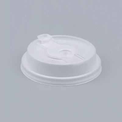 Restpresso Clear Plastic 2-in-1 Straw or Sippy Coffee Cup Lid - with Detachable Double Plug, Fits 8, 12, 16 and 20 oz - 25 count box
