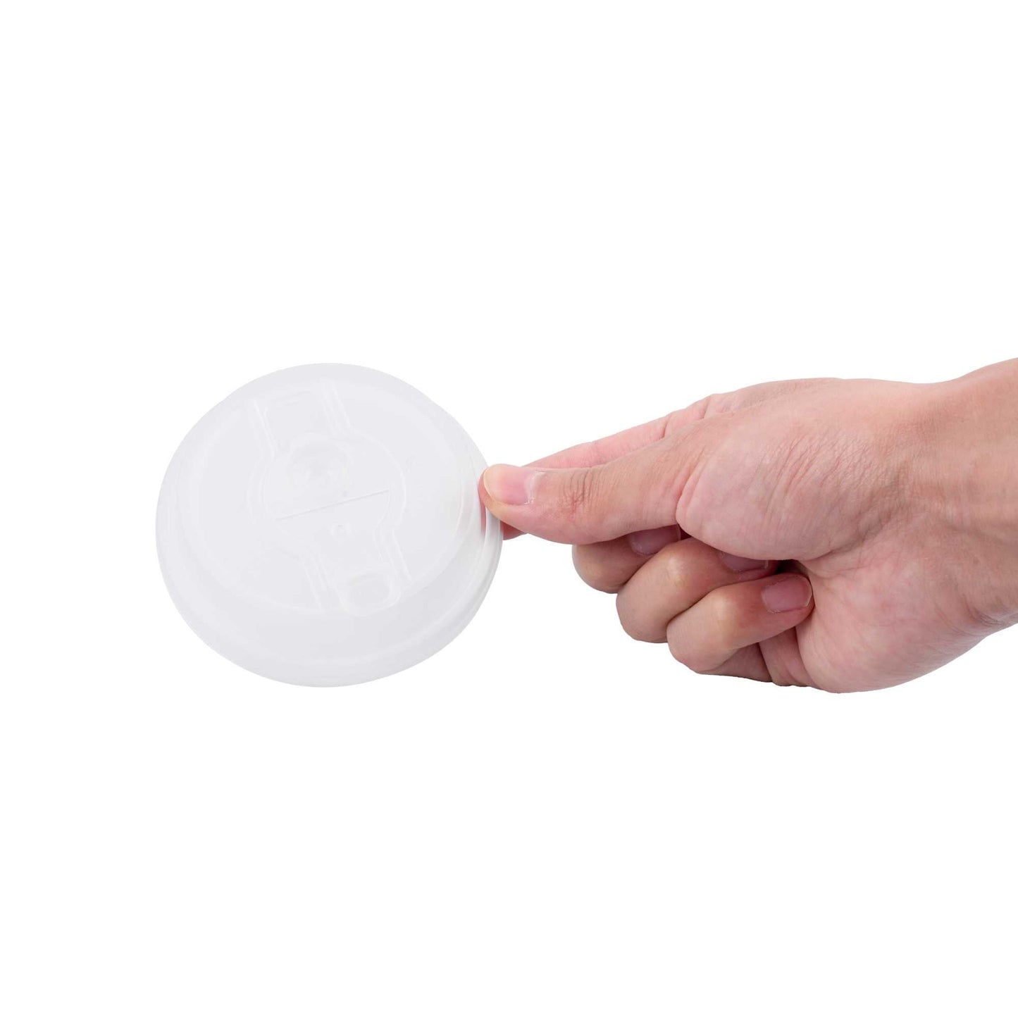 Restpresso Clear Plastic 2-in-1 Straw or Sippy Coffee Cup Lid - with Detachable Double Plug, Fits 8, 12, 16 and 20 oz - 500 count box