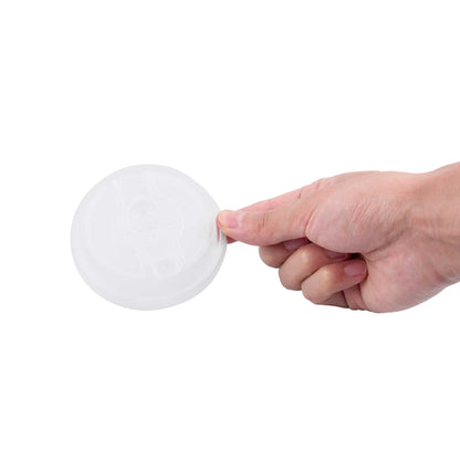 Restpresso Clear Plastic 2-in-1 Straw or Sippy Coffee Cup Lid - with Detachable Double Plug, Fits 8, 12, 16 and 20 oz - 500 count box