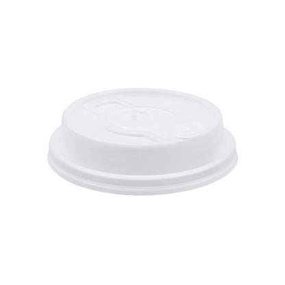 Restpresso Clear Plastic 2-in-1 Straw or Sippy Coffee Cup Lid - with Detachable Double Plug, Fits 8, 12, 16 and 20 oz - 500 count box