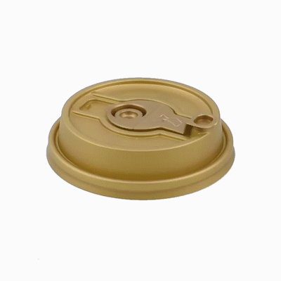 Restpresso Gold Plastic 2-in-1 Straw or Sippy Coffee Cup Lid - with Detachable Double Plug, Fits 8, 12, 16 and 20 oz - 500 count box