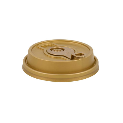 Restpresso Gold Plastic 2-in-1 Straw or Sippy Coffee Cup Lid - with Detachable Double Plug, Fits 8, 12, 16 and 20 oz - 500 count box