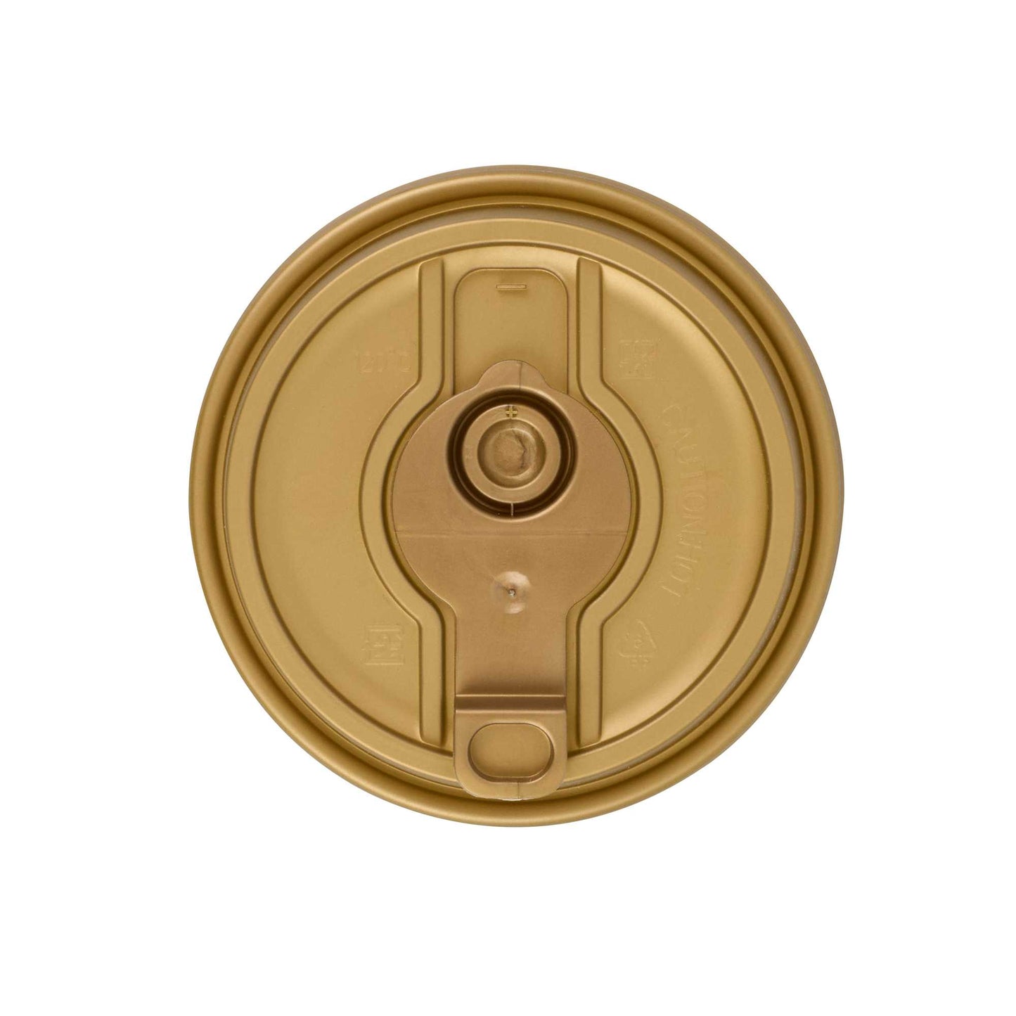 Restpresso Gold Plastic 2-in-1 Straw or Sippy Coffee Cup Lid - with Detachable Double Plug, Fits 8, 12, 16 and 20 oz - 500 count box