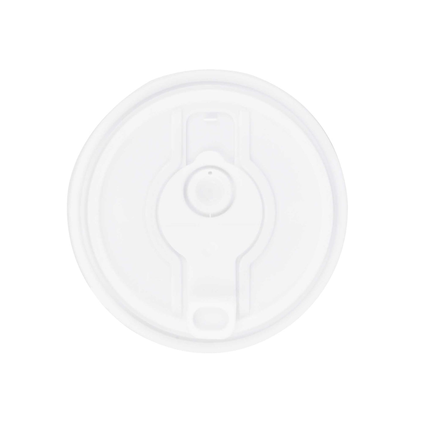 Restpresso White Plastic 2-in-1 Straw or Sippy Coffee Cup Lid - with Detachable Double Plug, Fits 8, 12, 16 and 20 oz - 25 count box