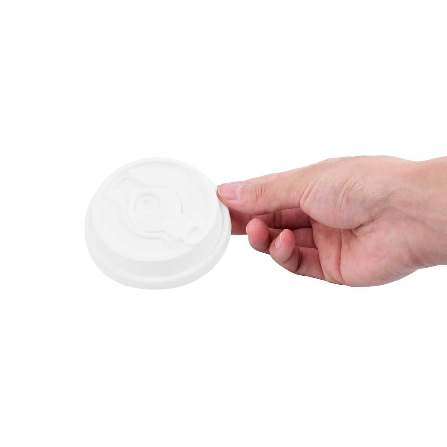 Restpresso White Plastic 2-in-1 Straw or Sippy Coffee Cup Lid - with Detachable Double Plug, Fits 8, 12, 16 and 20 oz - 500 count box