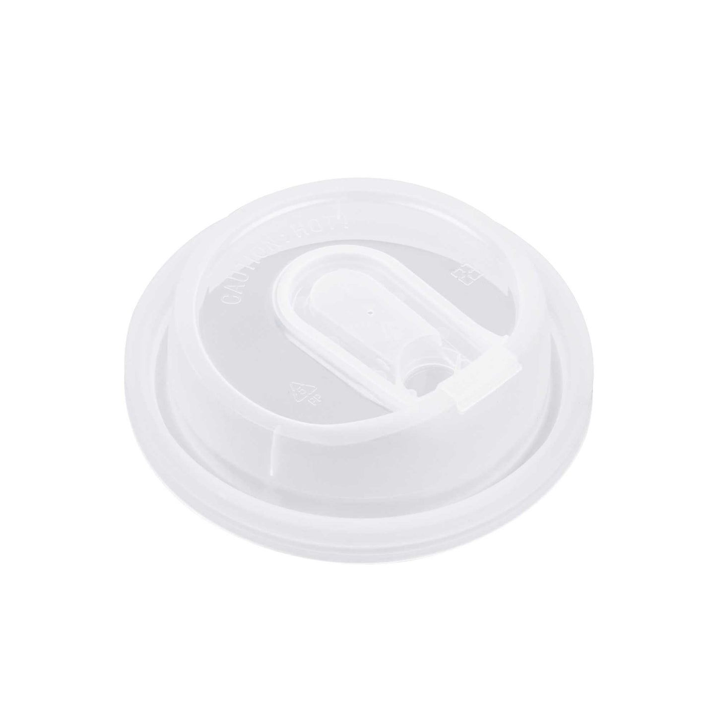 Restpresso Clear Plastic Coffee Cup Lid - with Detachable Plug, Fits 8, 12, 16 and 20 oz - 500 count box