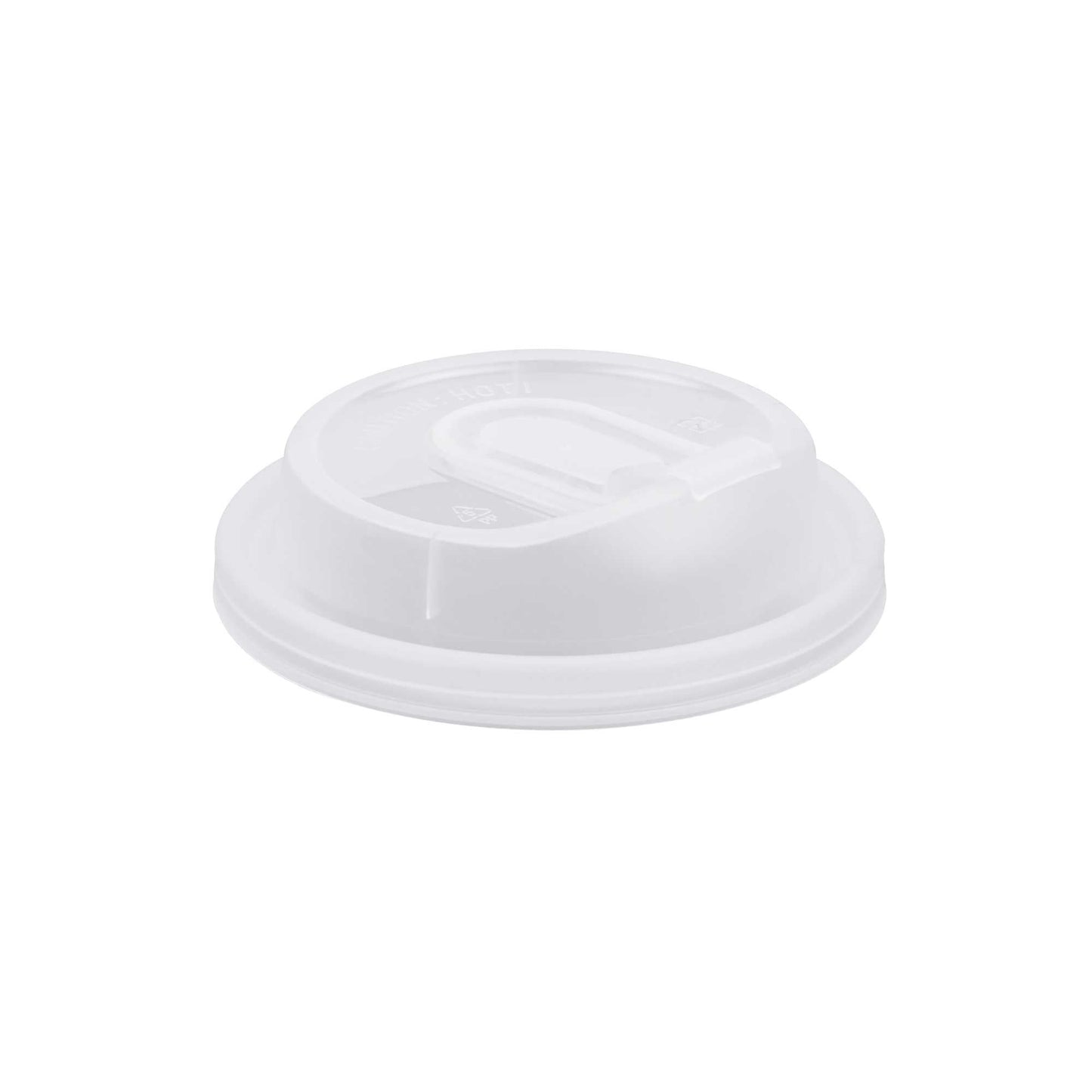 Restpresso Clear Plastic Coffee Cup Lid - with Detachable Plug, Fits 8, 12, 16 and 20 oz - 500 count box