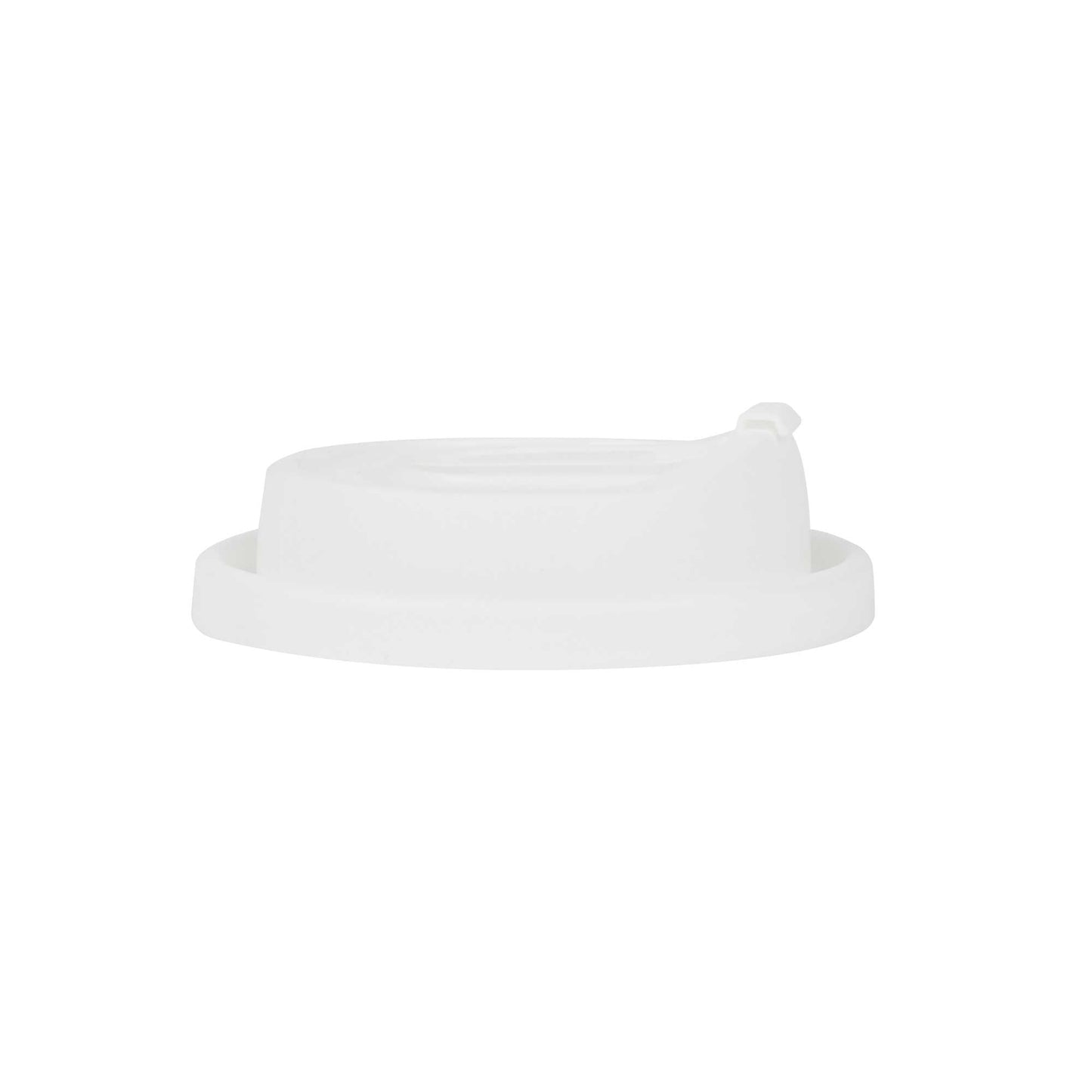 Restpresso White Plastic Coffee Cup Lid - with Detachable Plug, Fits 8, 12, 16 and 20 oz - 500 count box