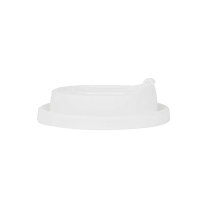 Restpresso White Plastic Coffee Cup Lid - with Detachable Plug, Fits 8, 12, 16 and 20 oz - 500 count box