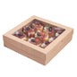 Cater Tek Square Kraft Paper Catering Box - with Window Lid - 9" x 9" x 2 1/4" - 100 count box