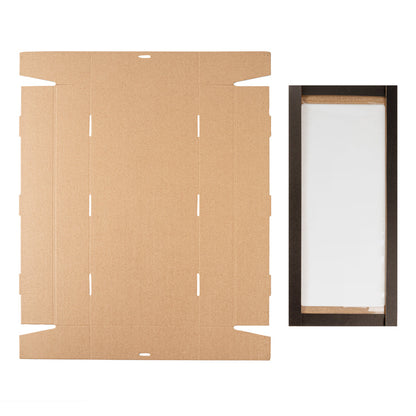 Cater Tek Rectangle Black Paper Catering Box - with Window Lid - 22 1/4" x 10" x 3 1/4" - 10 count box