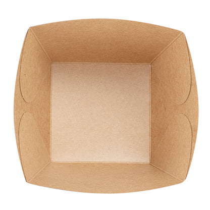 Bio Tek Square Black Paper Snack Box - 4 1/4" x 4 1/4" x 3 1/4" - 200 count box