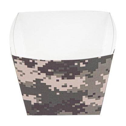 Bio Tek Square Camouflage Paper Snack Box - 4 1/4" x 4 1/4" x 3 1/4" - 200 count box