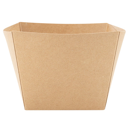 Bio Tek Square Kraft Paper Snack Box - 4 1/4" x 4 1/4" x 3 1/4" - 200 count box