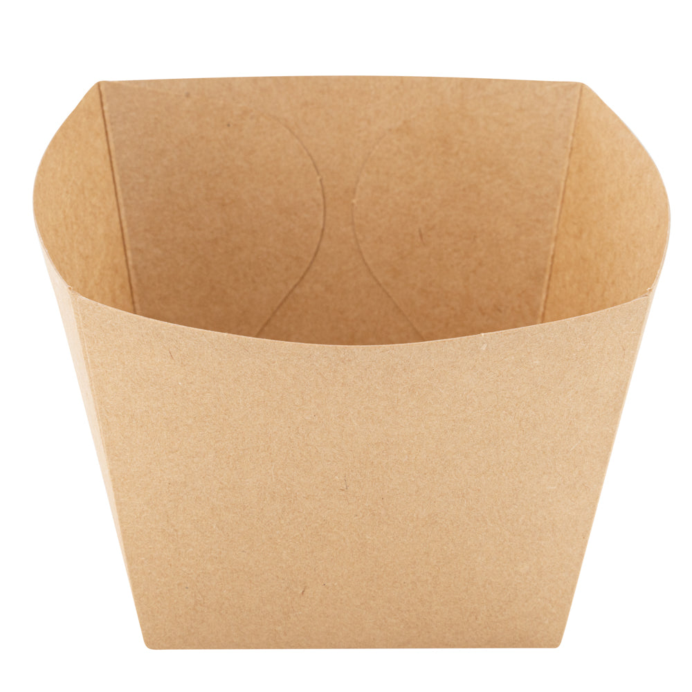Bio Tek Square Kraft Paper Snack Box - 4 1/4" x 4 1/4" x 3 1/4" - 200 count box