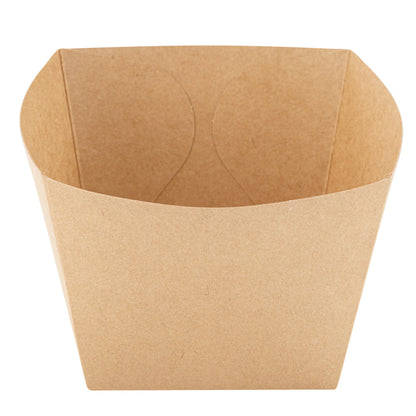 Bio Tek Square Kraft Paper Snack Box - 4 1/4" x 4 1/4" x 3 1/4" - 200 count box