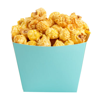 Bio Tek Square Turquoise Paper Snack Box - 4 1/4" x 4 1/4" x 3 1/4" - 200 count box