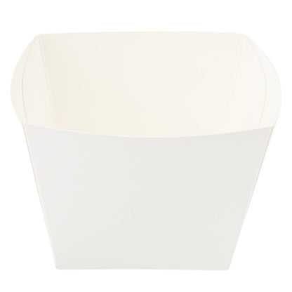 Bio Tek Square White Paper Snack Box - 4 1/4" x 4 1/4" x 3 1/4" - 200 count box