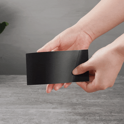 Restpresso Black Paper Coffee Cup Sleeve - with Handle, Fits 12 / 16 / 20 oz Cups - 50 count box