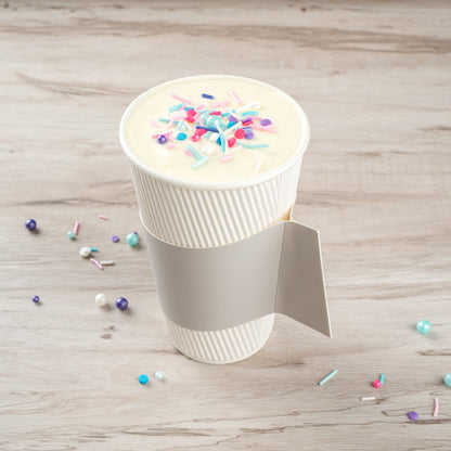Restpresso Gray Paper Coffee Cup Sleeve - with Handle, Fits 12 / 16 / 20 oz Cups - 1000 count box