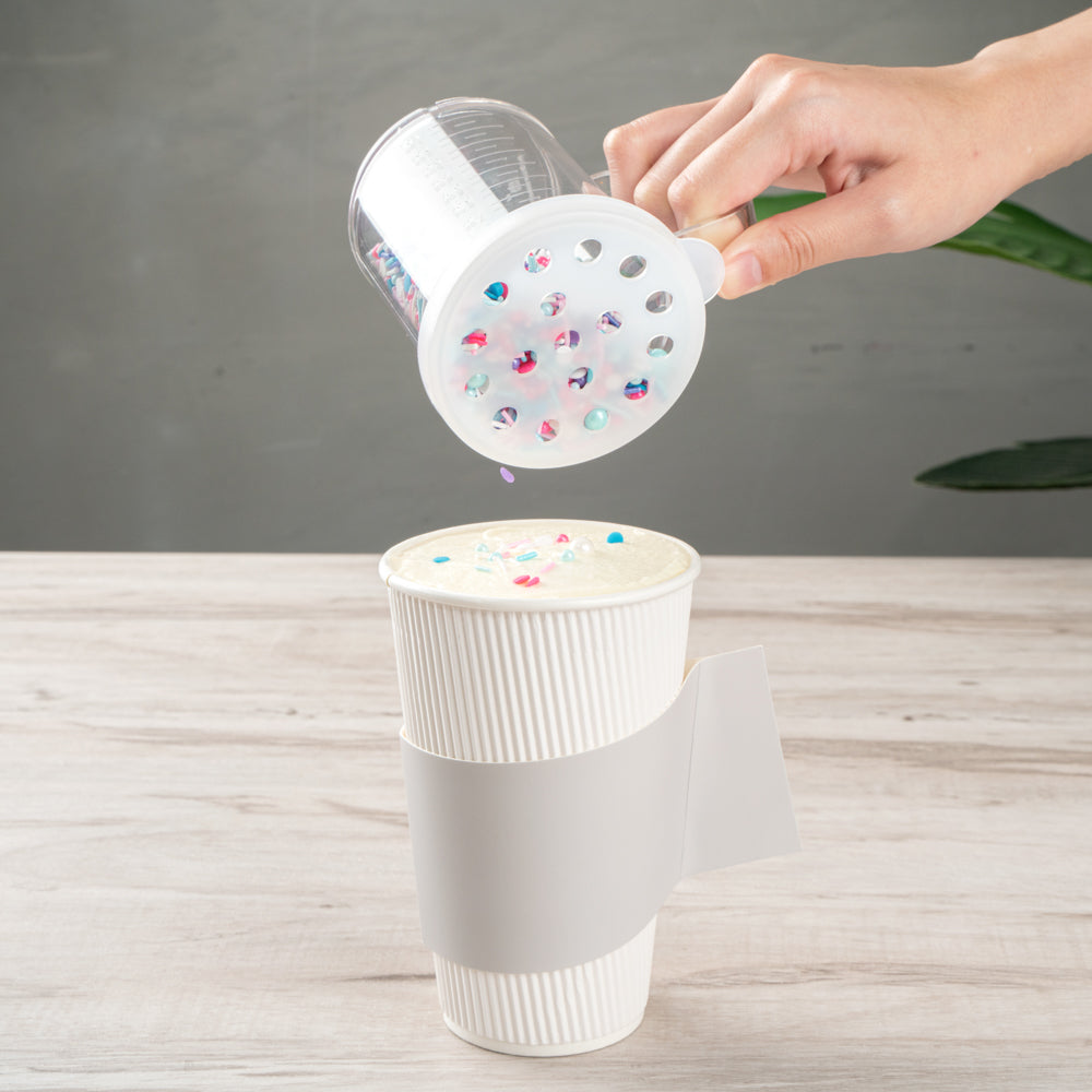 Restpresso Gray Paper Coffee Cup Sleeve - with Handle, Fits 12 / 16 / 20 oz Cups - 1000 count box