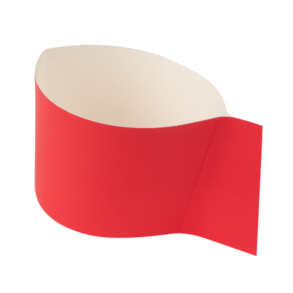 Restpresso Red Paper Coffee Cup Sleeve - with Handle, Fits 12 / 16 / 20 oz Cups - 50 count box