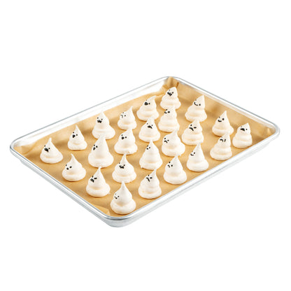 Pastry Tek Unbleached Parchment Paper Quarter Size Sheet Pan Liner - Silicone Coated - 9" x 13" - 200 count box