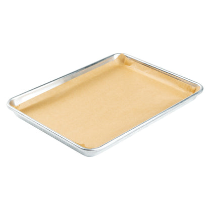 Pastry Tek Unbleached Parchment Paper Quarter Size Sheet Pan Liner - Silicone Coated - 9" x 13" - 1000 count box
