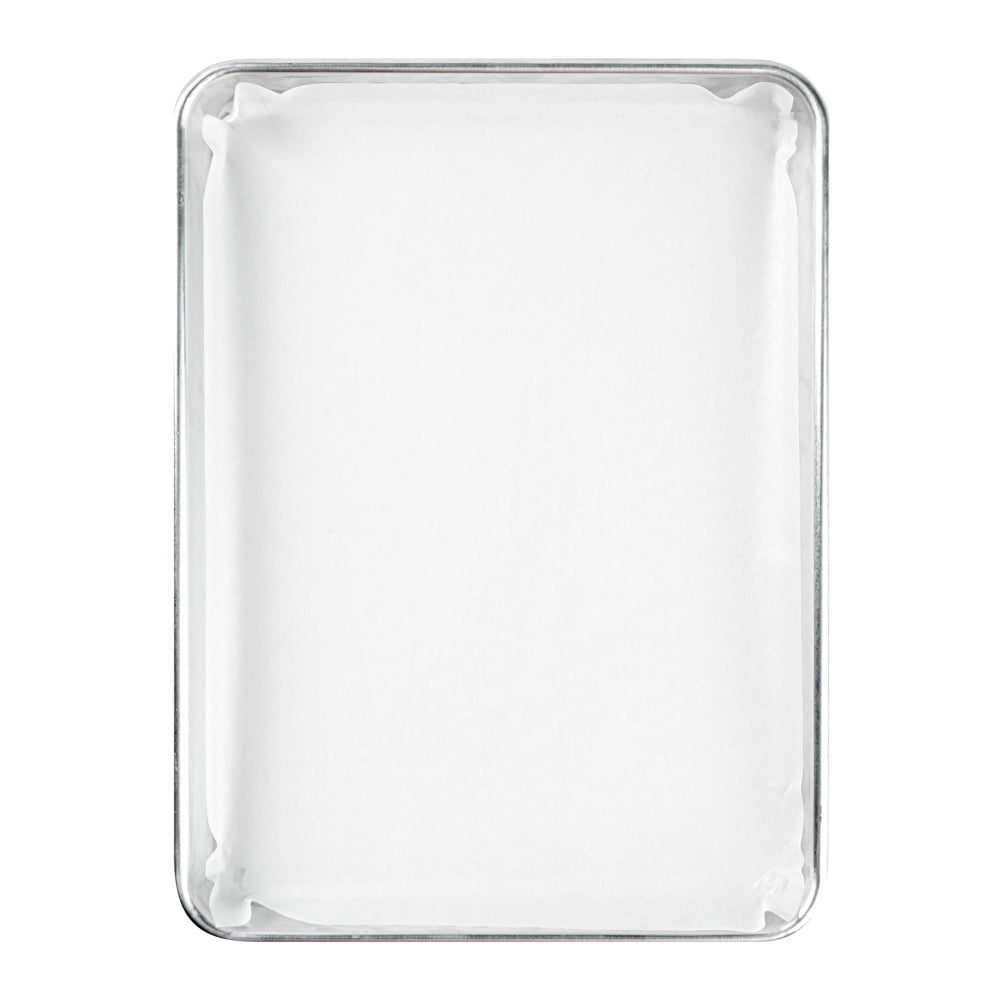 Pastry Tek White Parchment Paper Quarter Size Sheet Pan Liner - Silicone Coated - 9" x 13" - 1000 count box