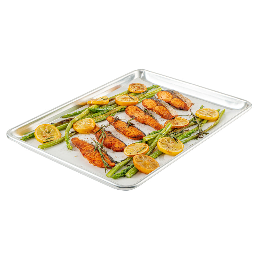 Pastry Tek White Parchment Paper Half Size Sheet Pan Liner - Silicone Coated - 12" x 16" - 200 count box