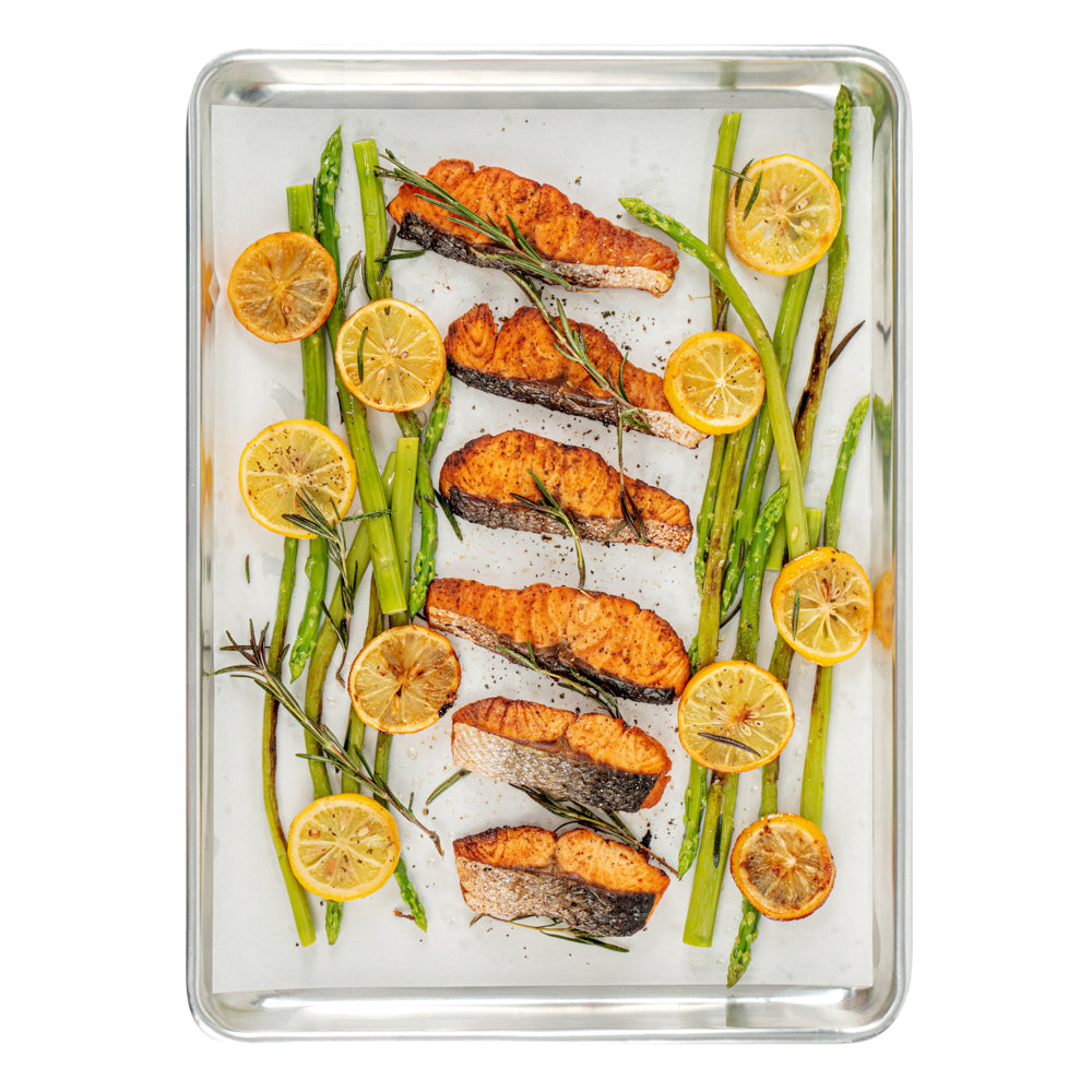 Pastry Tek White Parchment Paper Half Size Sheet Pan Liner - Silicone Coated - 12" x 16" - 200 count box