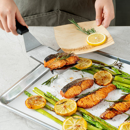 Pastry Tek White Parchment Paper Half Size Sheet Pan Liner - Silicone Coated - 12" x 16" - 200 count box