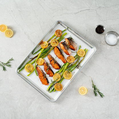 Pastry Tek White Parchment Paper Half Size Sheet Pan Liner - Silicone Coated - 12" x 16" - 1000 count box